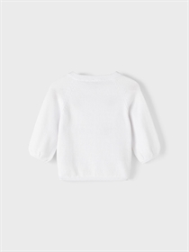 NAME IT Jordbær Cardigan Juna Bright White